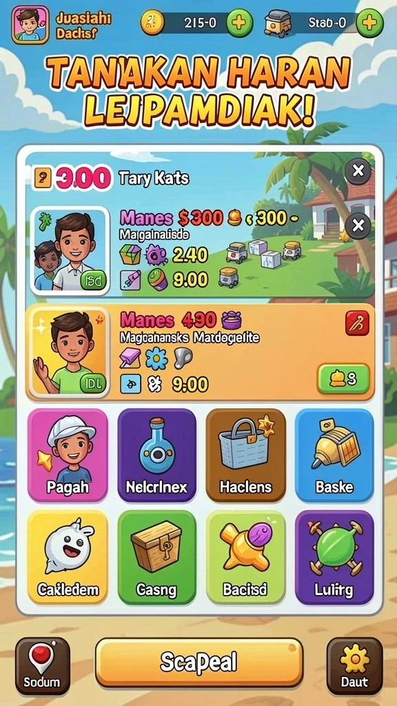 kagandan - Menampilkan gameplay dalam suasana pertempuran epik.