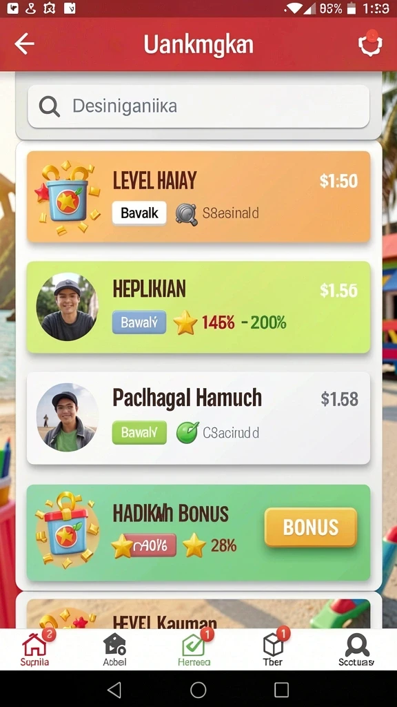 rich7 - Karakter-karakter unik yang bisa dimainkan.